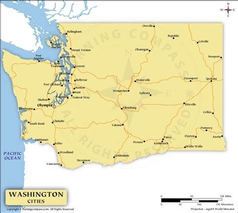 washington cities|Map of Cities in Washington, List of Washington Cities .